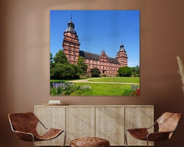 Johannisburg, Renaissance kasteel, Aschaffenburg, Neder-Frankenland, Frankenland, Beieren, Duitsland