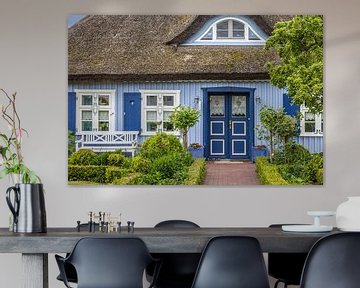 Jolie maison au toit de chaume bleu à Zingst sur Christian Müringer