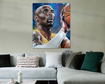 Kobe Bryant painting by Jos Hoppenbrouwers