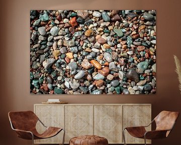 Multi gekleurde stenen van de Oostzee van Yanuschka | Noordwijk Fine Art Fotografie