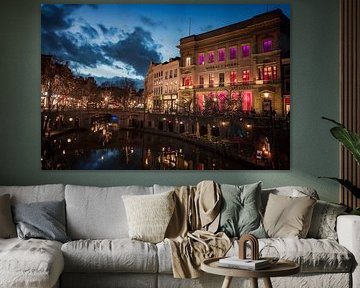 Atmosphärisches Oudegracht von Jan van der Knaap