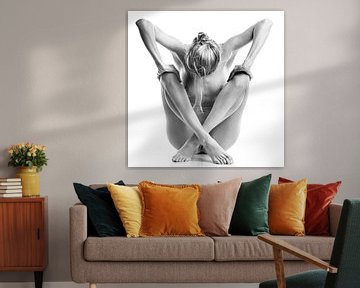 Très belle femme nue et sexy. Photo en noir et blanc #4418 sur Photostudioholland