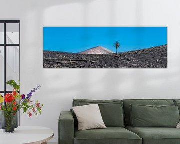 Vulkanisch landschap op Lanzarote, een van de Canarische Eilanden.