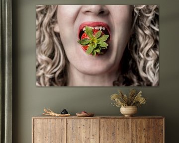 Strawberry bite by Edward Draijer