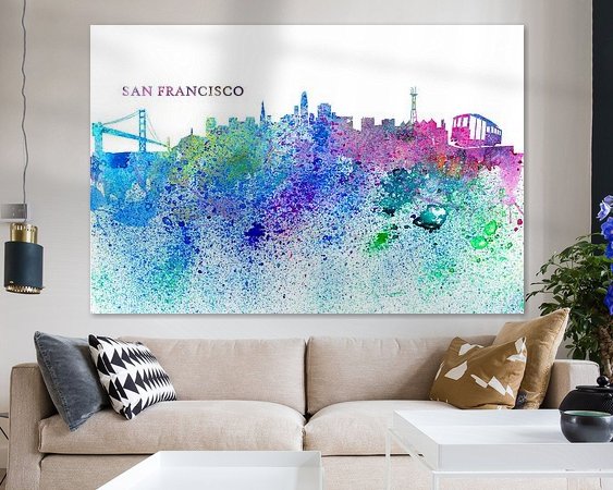 Example of the artwork in a room