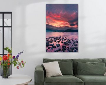 Sunset Elgol Beach, Isle of Skye, Scotland by Henk Meijer Photography