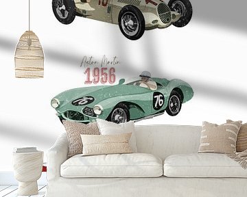 Vintage racing cars by Goed Blauw