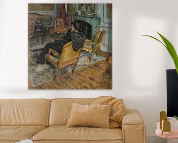 Der vergoldete Stuhl, Madame Georges Feydeau und ihr Sohn, Édouard Vuillard