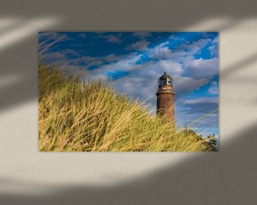 Leuchtturm am Darßer Ort an der Ostseeküste von Werner Dieterich