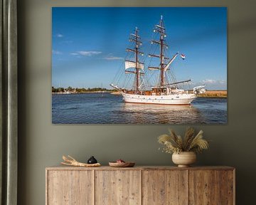 Windjammer auf dem Bodden bei Zingst an der Ostsee von Christian Müringer