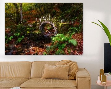 kleine Brücke im Wald von Daniela Beyer