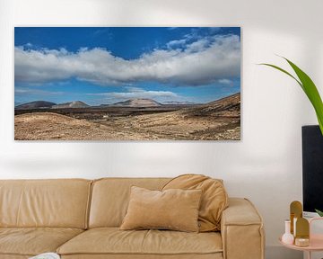 Vulkanisch landschap op Lanzarote, een van de Canarische Eilanden.