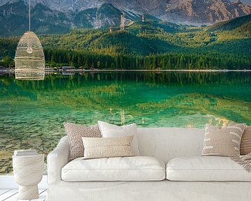 Eibsee met Zugspitze van Martin Wasilewski