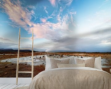 IJsland - Vulkaanlandschap - Geothermisch gebied met stoomuitstoot