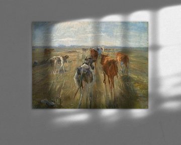 Lange Schatten. Rinder auf der Insel Saltholm, Theodor Philipsen