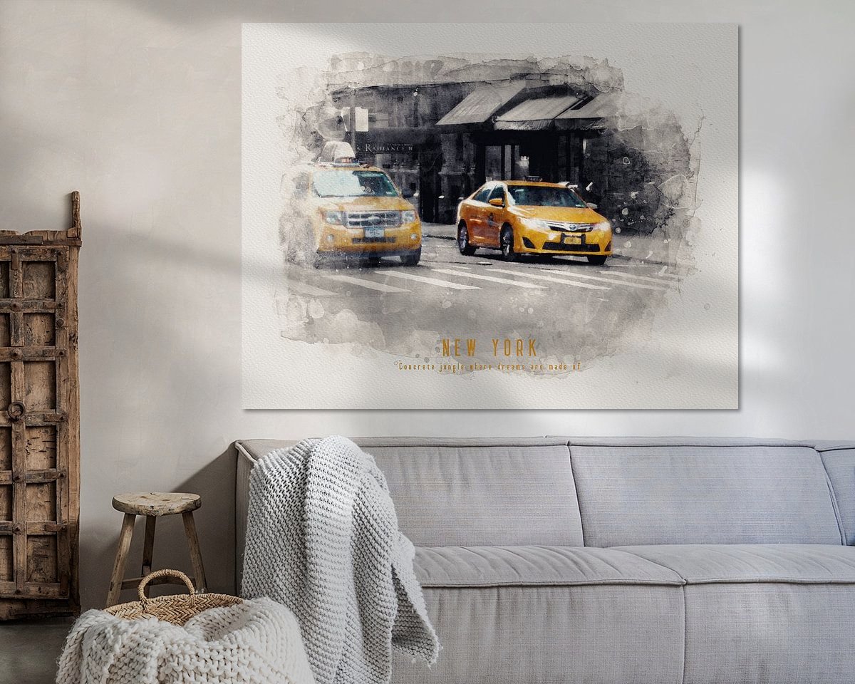 Example of the artwork in a room