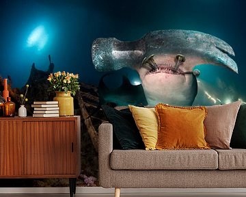 hammerhead shark by Dray van Beeck