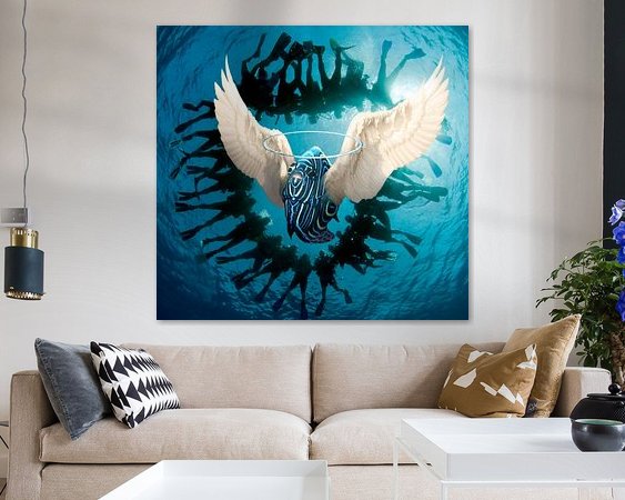 Example of the artwork in a room