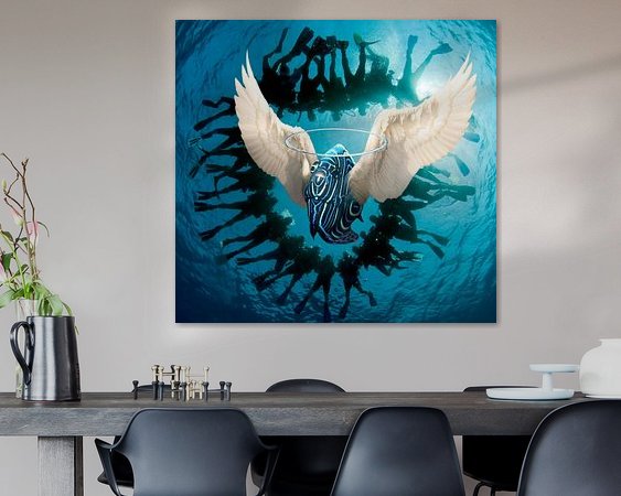 Example of the artwork in a room