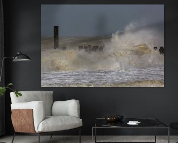 Sturm auf der Nordsee von Peter Leenen