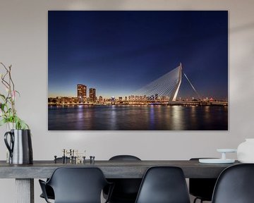 De skyline van Rotterdam van Michael Valjak