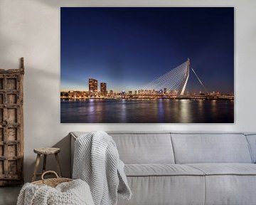 De skyline van Rotterdam van Michael Valjak