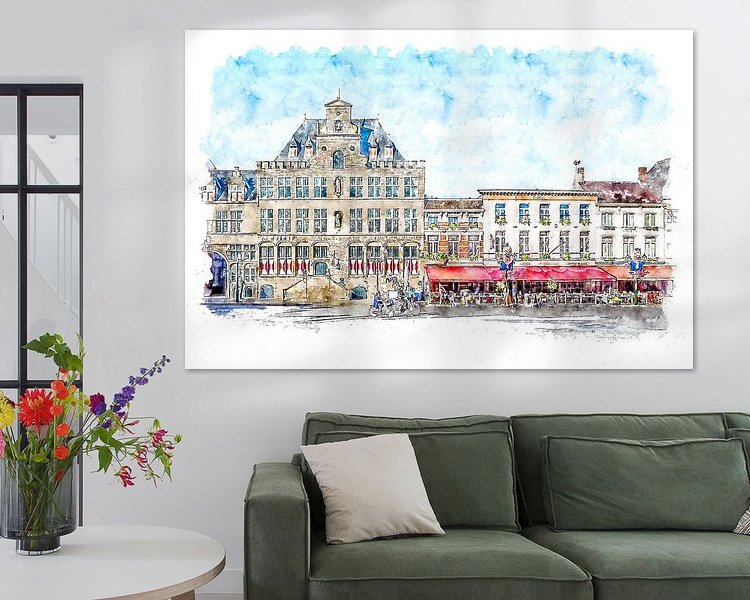 Example of the artwork in a room