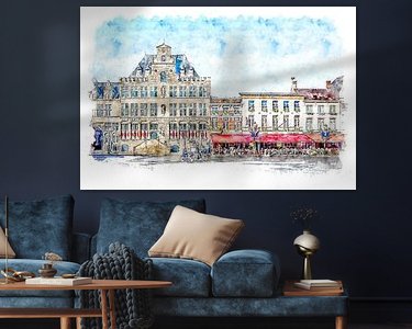 Example of the artwork in a room