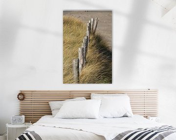 Fence on the dune by Corinna Vollertsen