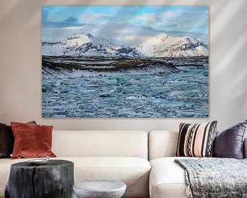 Landschap IJsland, Jökulsárlón en Diamant Beach van Gert Hilbink