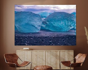 Diamond Beach nearJökulsárlón , Iceland. Landscape by Gert Hilbink
