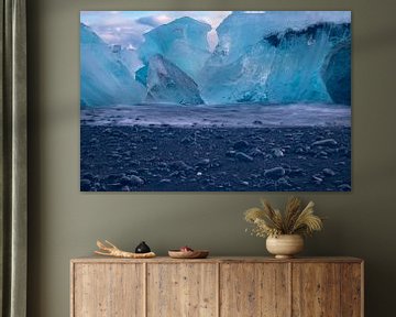 Diamant Beach bijJökulsárlón , IJsland. Landschap van Gert Hilbink