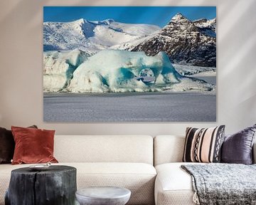 Jökulsárlón et Diamond Beach, paysage de l'Islande. sur Gert Hilbink