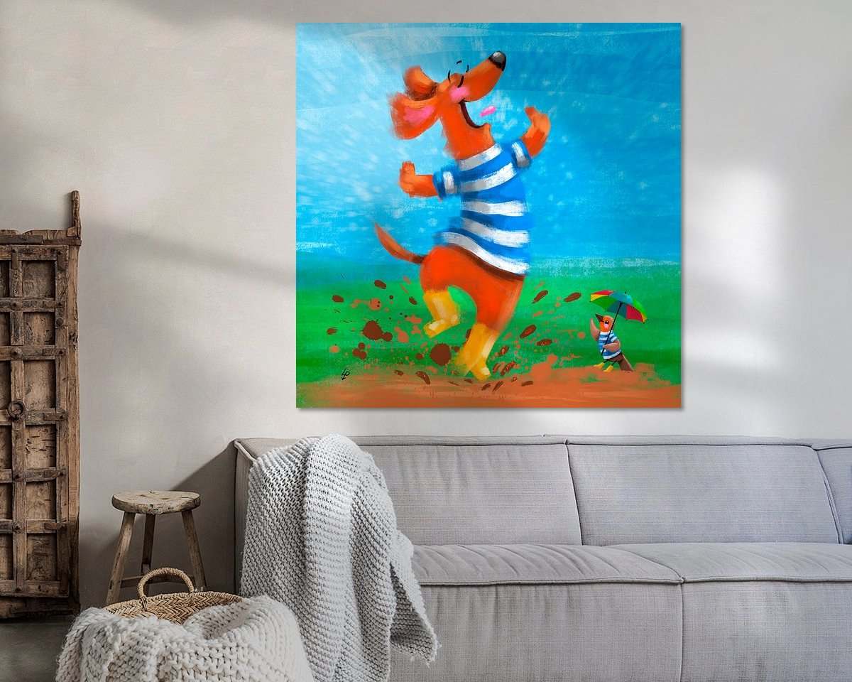 Example of the artwork in a room