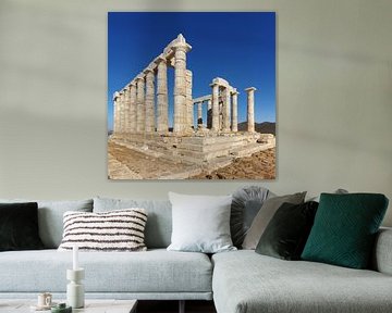 Tempel van Poseidon bij Kaap Sounion, Griekenland van Berthold Werner