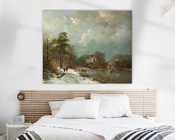 Paysage d'hiver, Pays-Bas, Barend Cornelis Koekkoek