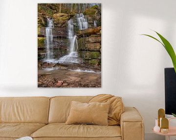 Waterval in de Margarethenschlucht van Uwe Ulrich Grün