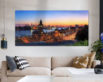 Hamburg skyline by Frank Herrmann