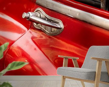 Detail red Cuban vintage car by Marianne Ottemann - OTTI