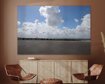 Herrlicher Blick über das Meer. Mit superschönen Wolken von Wendy Hilberath