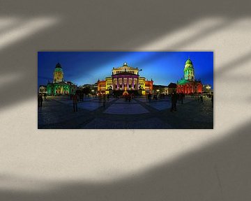 Berlin Gendarmenmarkt - Panorama tourné sous un éclairage particulier