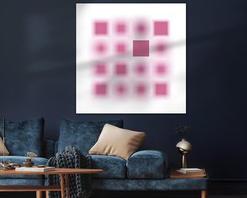 Fokussiert Serie Quadrate pink von Jörg Hausmann