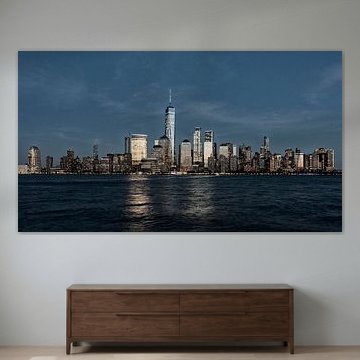 Skyline Manhattan New York and World Tradecenter by Edward van Hees