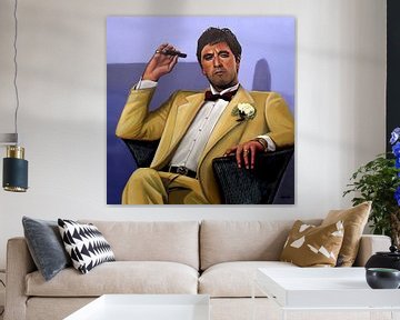 Al Pacino Acrylmalerei von Paul Meijering
