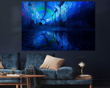 Blauwe tunnel van Max ter Burg Fotografie