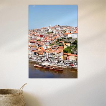 Blick auf  Altstadtviertel Ribeira , Porto, Distrikt Porto, Portugal, Europa