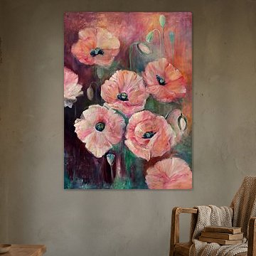 pink poppies ( oilpainting)