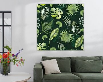 Tropical leaf pattern by Geertje Burgers