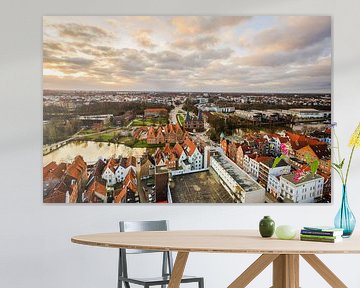 Above the roofs of Lübeck by Ursula Reins