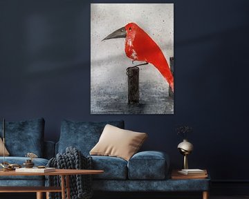 Rode Vogel van Christine Nöhmeier